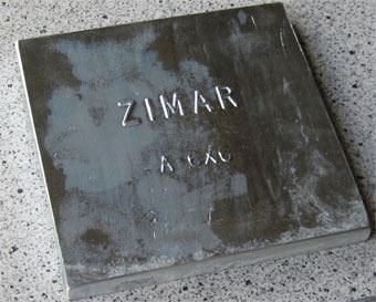 A - 6X6 Zimar Bolt On Undrilled Plate Zinc - Propeller Depot
