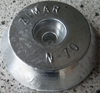 N - 70 Zimar Round Plate Zinc - Propeller Depot