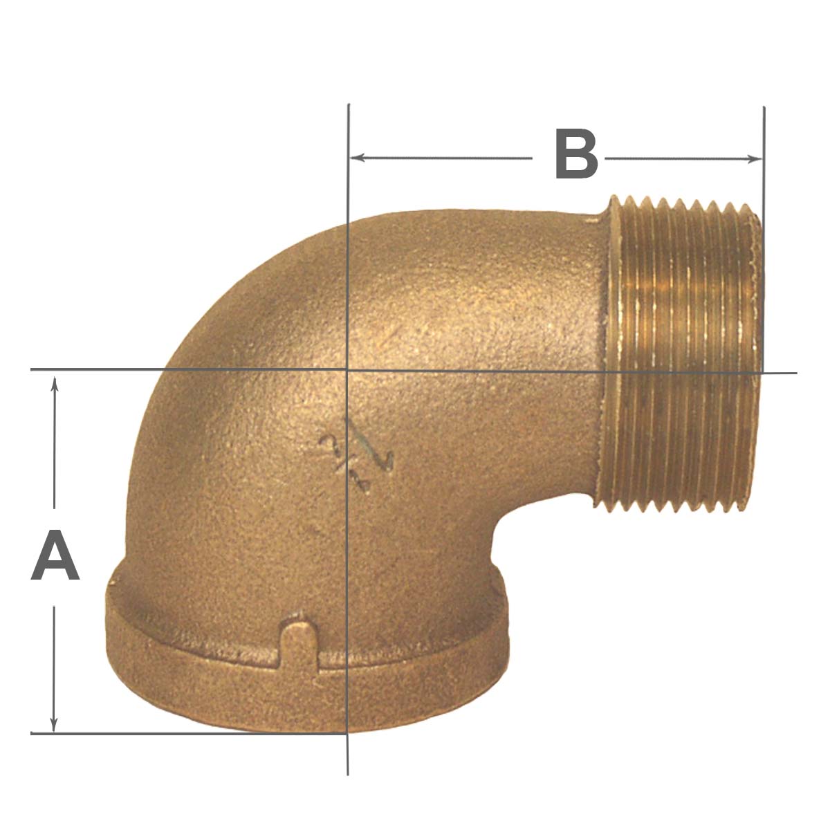 00103300 90 degree Bronze Street Elbows - Propeller Depot