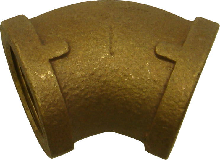 00102011 45 degree Bronze Elbows - Propeller Depot