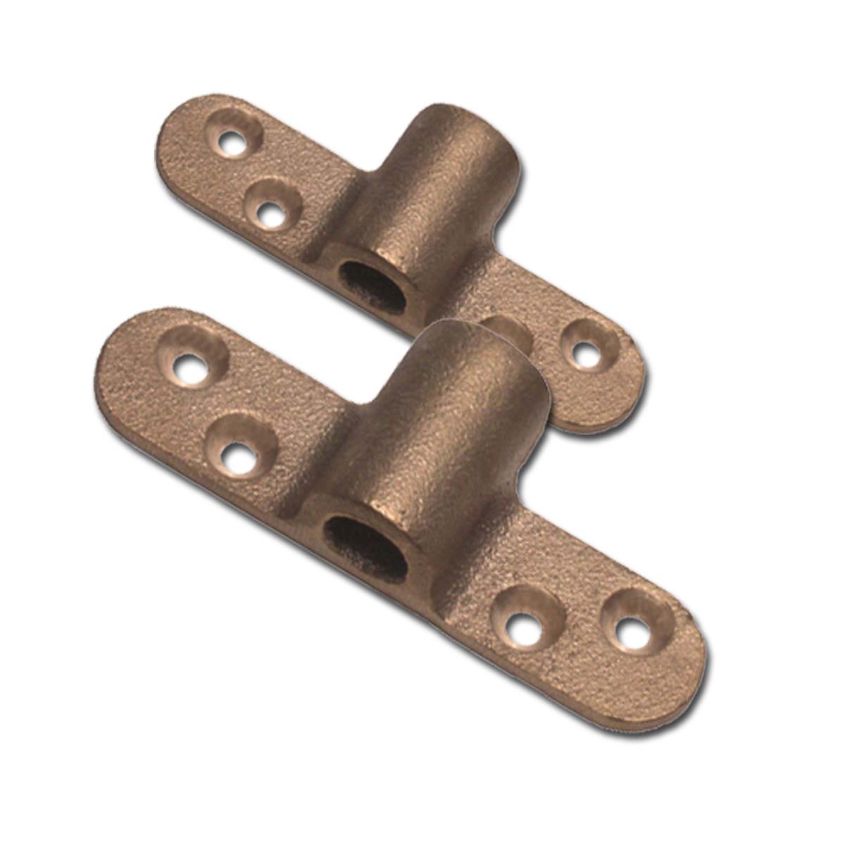 00OL5SB Bronze Oar Lock Brackets - Side Mount - Propeller Depot