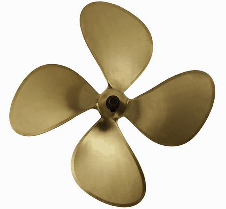 34 inch DynaQuad 4 Blade Bronze - Propeller Depot