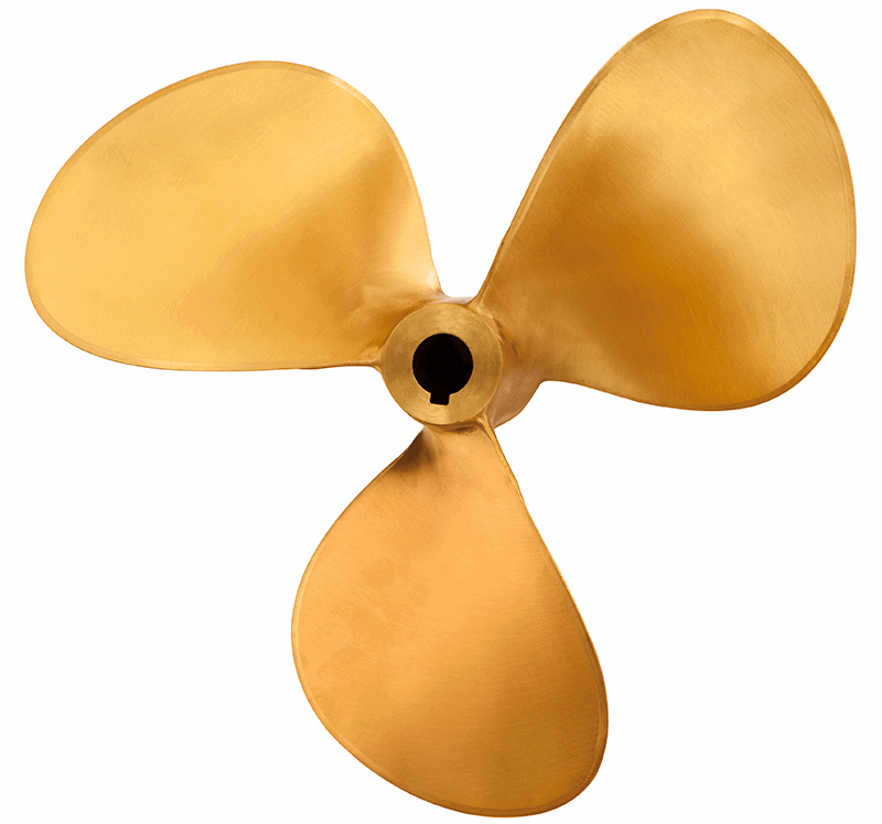 17 inch DJ355 3 Blade Bronze - Propeller Depot