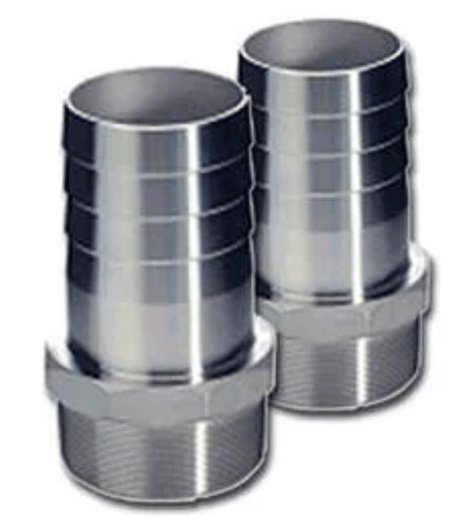 70HN075 Stainless Steel Pipe to Hose Adapters - Propeller Depot