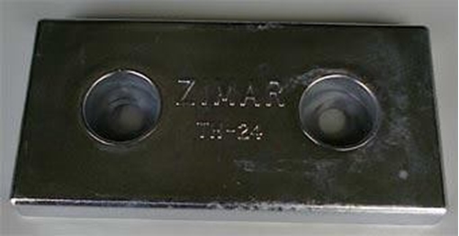 Picture of TH-24 Zimar Bolt On Drilled Plate Zinc 