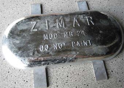 Picture of MR-24 Zimar Weld On Plate Zinc 