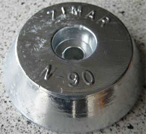 Picture of N-90 Zimar Round Plate Zinc 