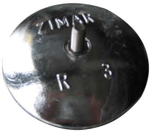 Picture of R-3 3-11/16" Zimar Rudder Zinc 