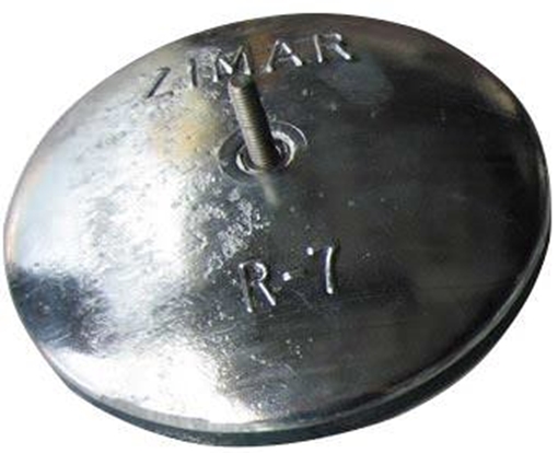 Picture of R-7 6-1/2" Zimar Rudder Zinc 